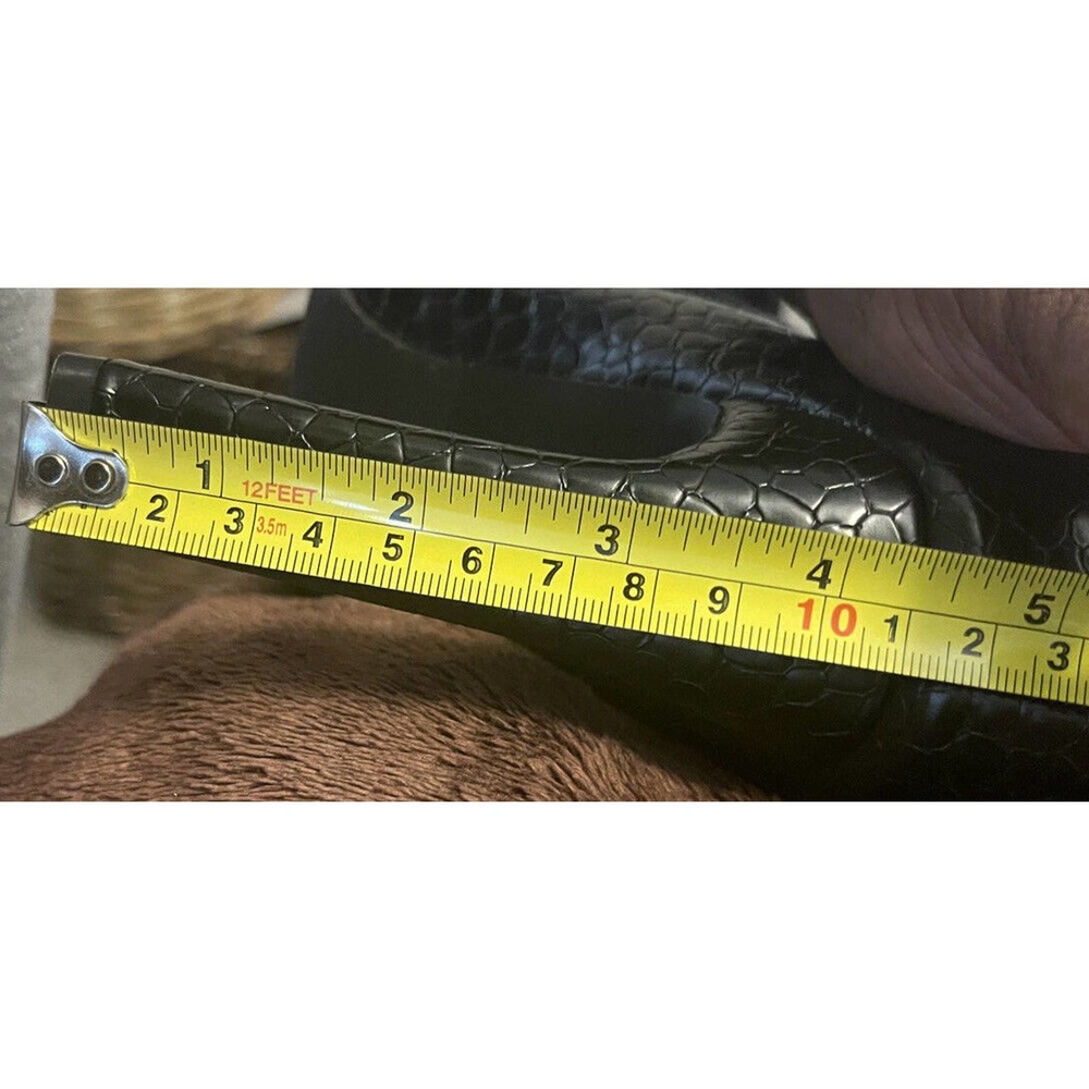 Womens Boots Size 8.5 Black Faux Suede Leather Double Zipper Knee Boots - Picture 9 of 9